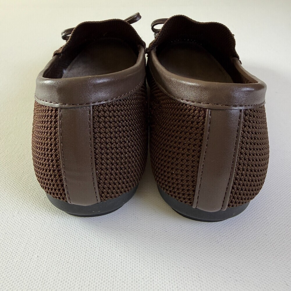 Daisy Fuentes Brown Knit Moccasin-Style Loafers, Women's Sz 6.5W, NWOT - Picture 6 of 12
